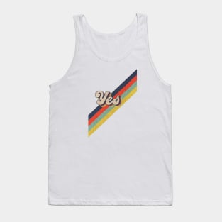 retro vintage color Yes Tank Top